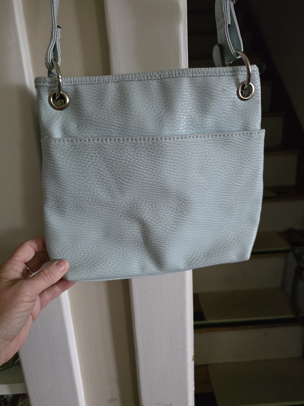 Source Unknown Light Blue Crossbody Bag - Slim Shoulder Purse - Picture 4 of 12